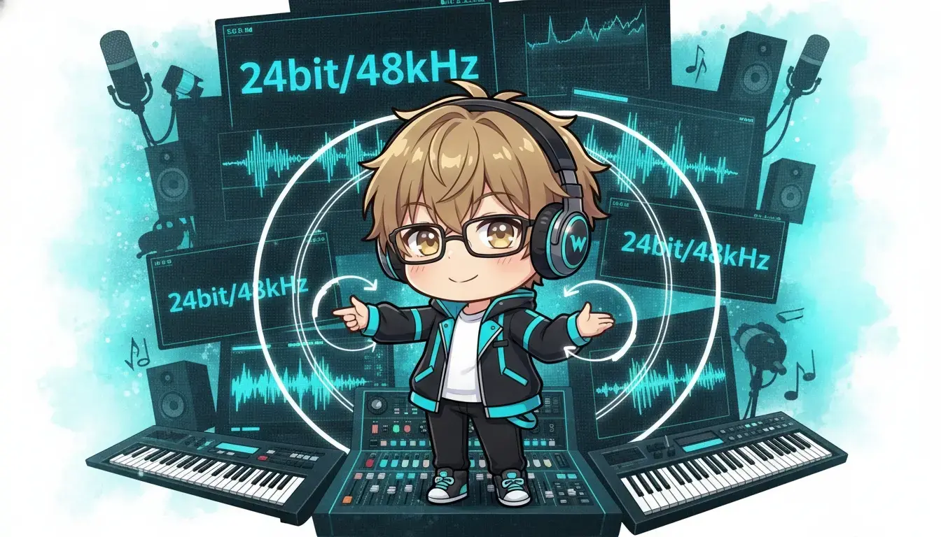 歌ってみた録音はなぜ24bit/48kHzで提出するのか