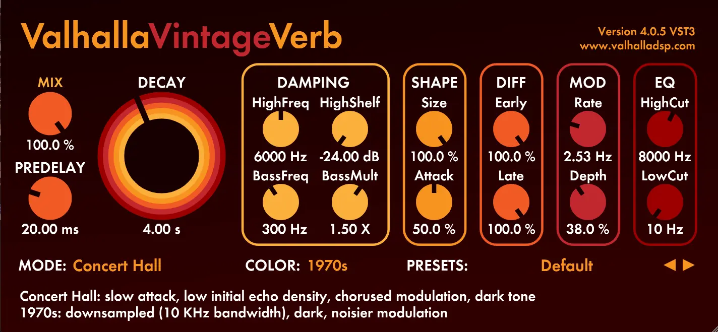 Valhalla VintageVerb